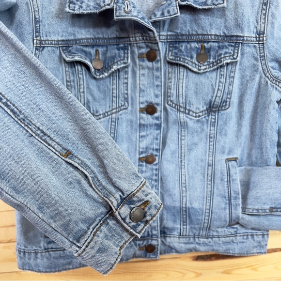 STS BLUE Light Wash Colbey Fitted 100% Cotton Denim Jean Women Jacket size M - Picture 3 of 13